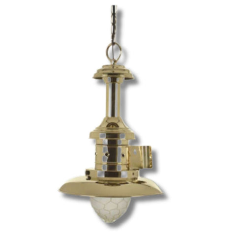 APLIQUE LAMPARA DE PESCA LATON