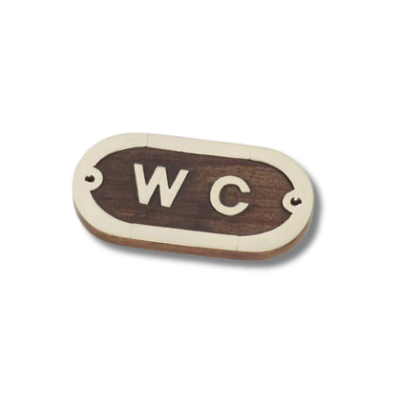 PLACA WC 10X5X1 CM