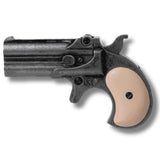 REPROD.DERRINGER MOD.95 NEGRO ENVEJECIDO CON CACHAS IMITACION MARFIL.