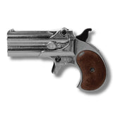 REPROD.DERRINGER MOD.95 NICKEL.CACHA IMITACION MADERA.