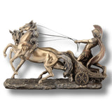 ESTATUA CARRO ROMANO BEN HUR 26X9X16 CMS