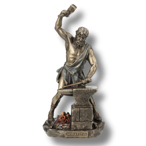 ESTATUA HEFESTO DIOS DEL FUEGO 22 CMS