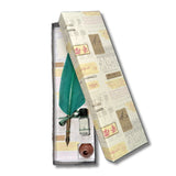 PLUMA EN BASE DE MADERA CON TINTA