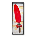 JUEGO DE ESCRITURA PLUMA, TINTA Y PRTAPLUMA  K7642