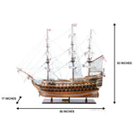 HMS VICTORY 147,3Lx43,2Wx134,6H cms