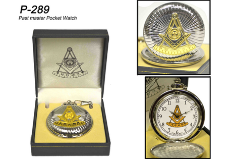 RELOJ B. COMPAS MASONICO PLATA