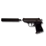 replica, pistola semiautomática, silenciador, regalo, colección, coleccionismo