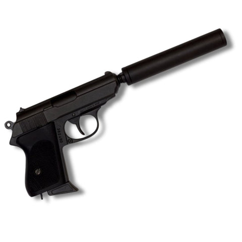 replica, pistola semiautomatica, silenciador, regalo, coleccion, coleccionismo