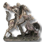 FIGURA ST GEORGE THE DRAGON SLAYER (Altura 27 cm Ancho 29 cm)