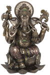 FIGURA LORD GANESHA SITTING ON LOTUS 61CMS