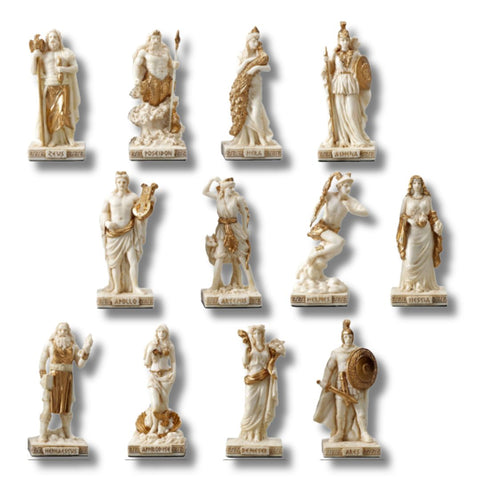 FIGURAS 12 DIOSES DEL OLIMPO CON DISPLAY