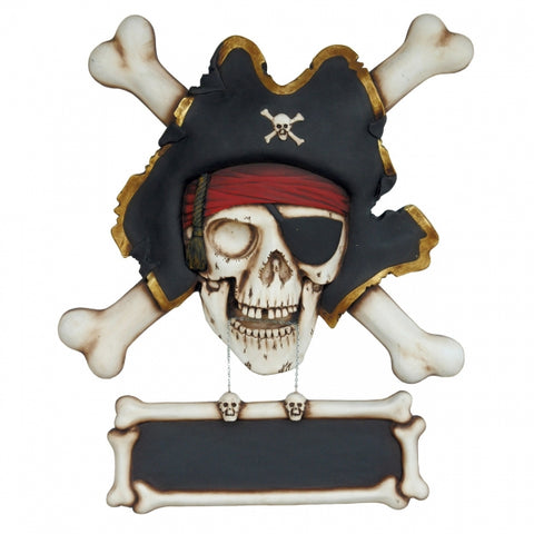 CALAVERA PIRATA PARA PARED  92X14X107 CMS