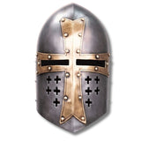 Casco Cabellero templario Acero Toledo