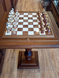 MESA AJEDREZ CM 58X58X67 y FICHAS STAUNTON HT CM8 (IT152GS